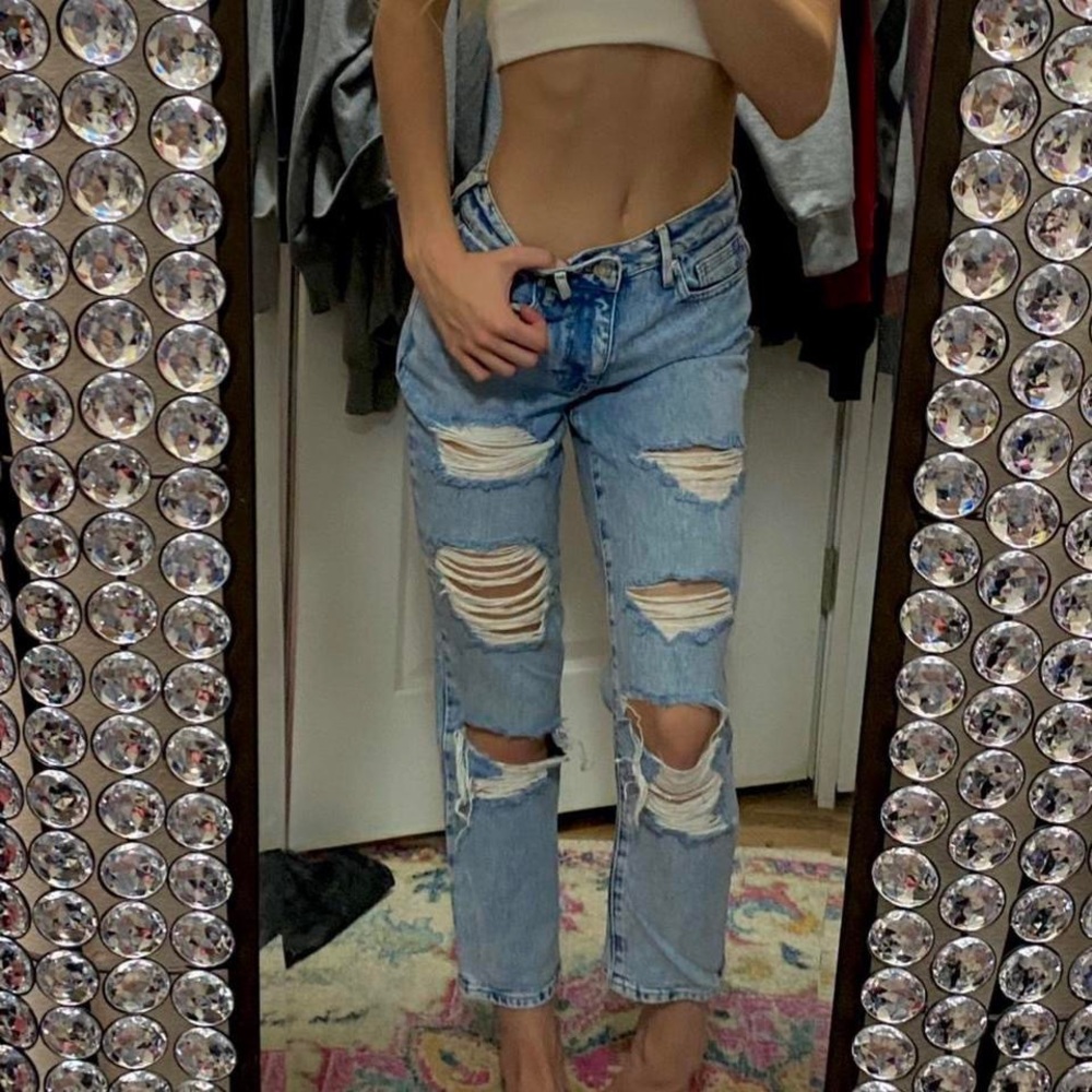 pacsun blue mom jeans